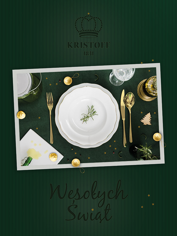 Wesołych Świąt życzy fabryka porcelany Krzysztof